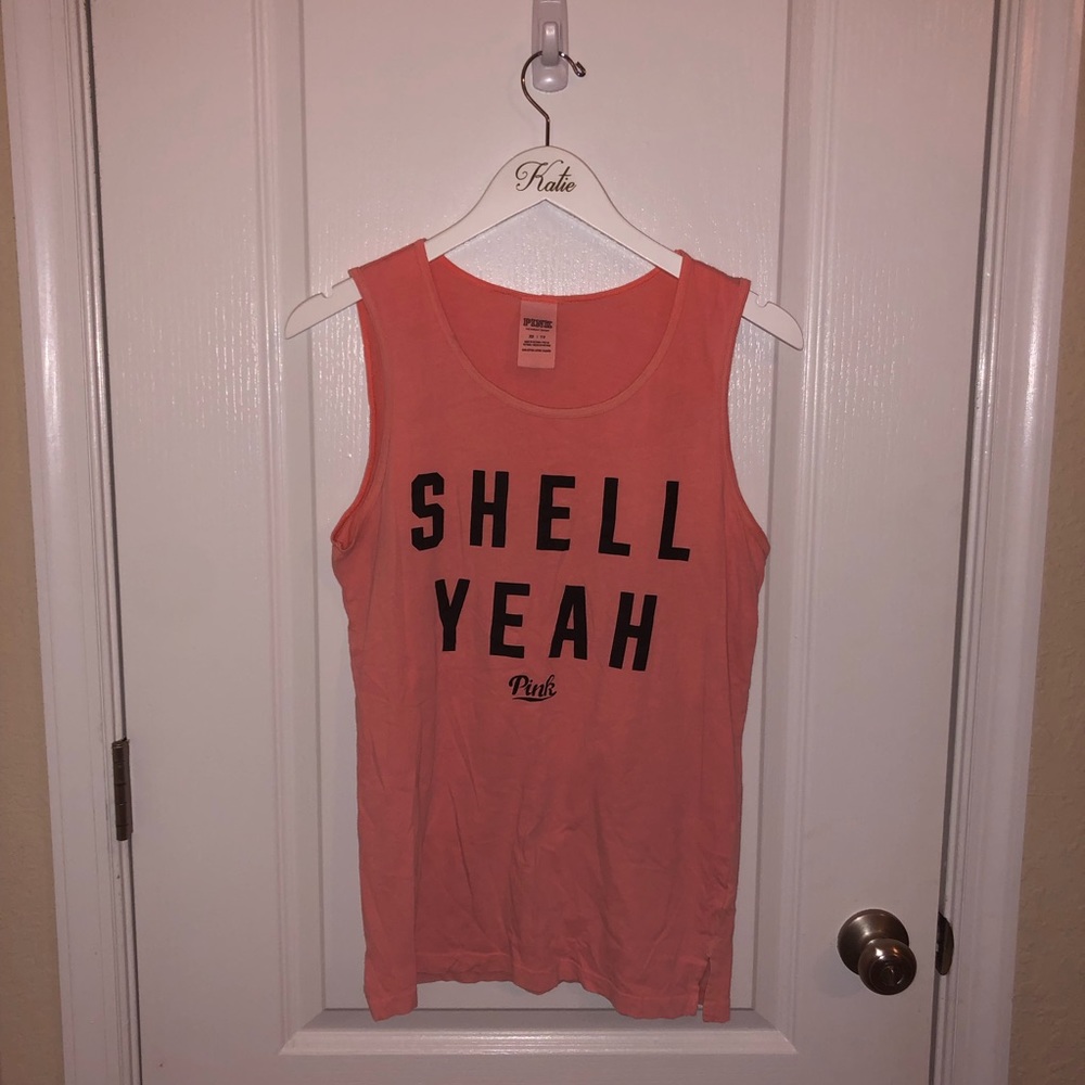“Shell Yeah” PINK Muscle Tank